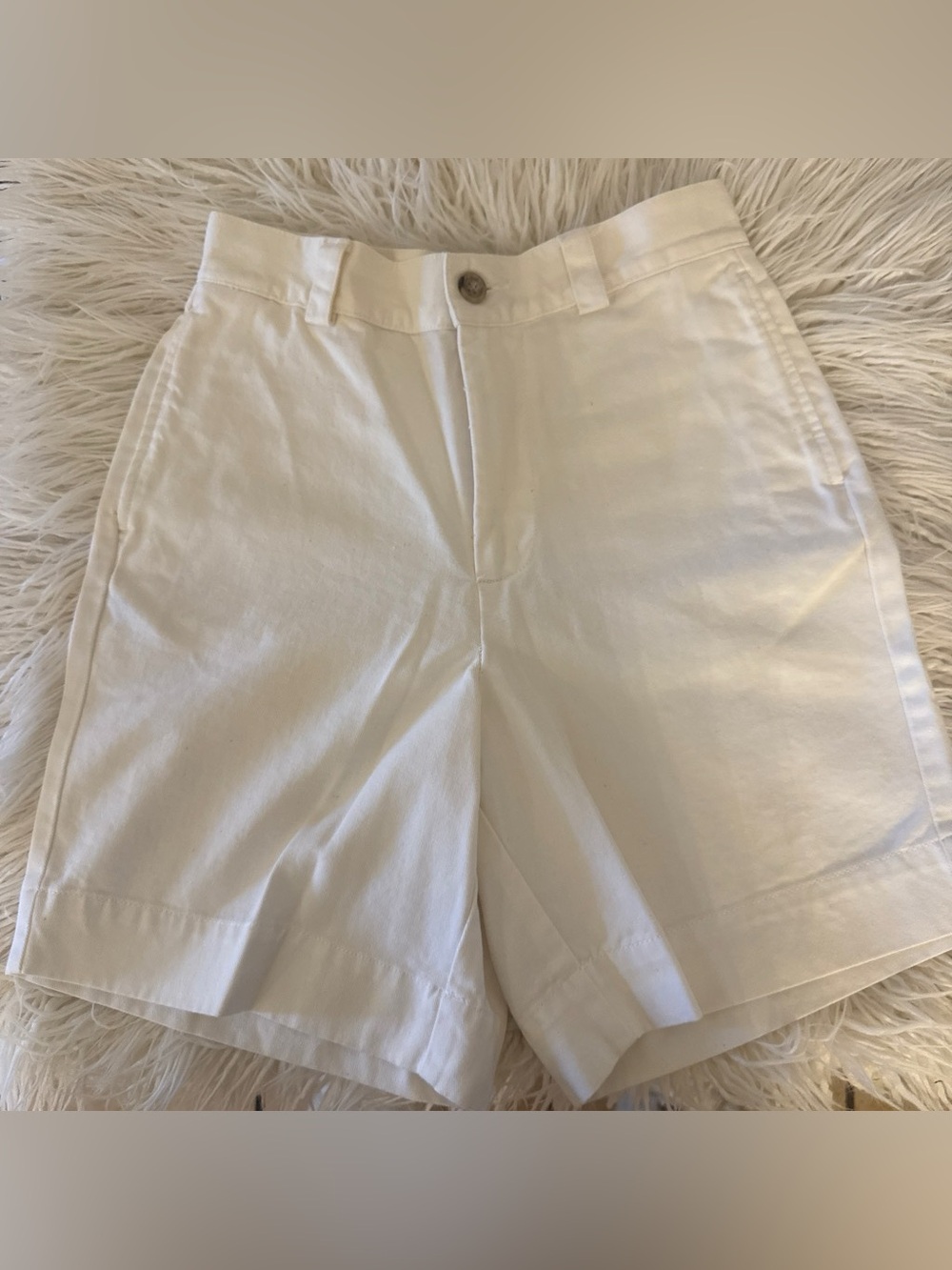 NWOT Banana Republic Cream High-Waist Tailored Shorts